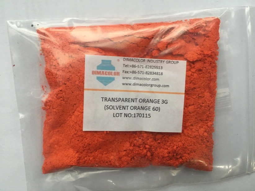 Transparent Solvent Dyes Orange 3G Solvent Orange 60